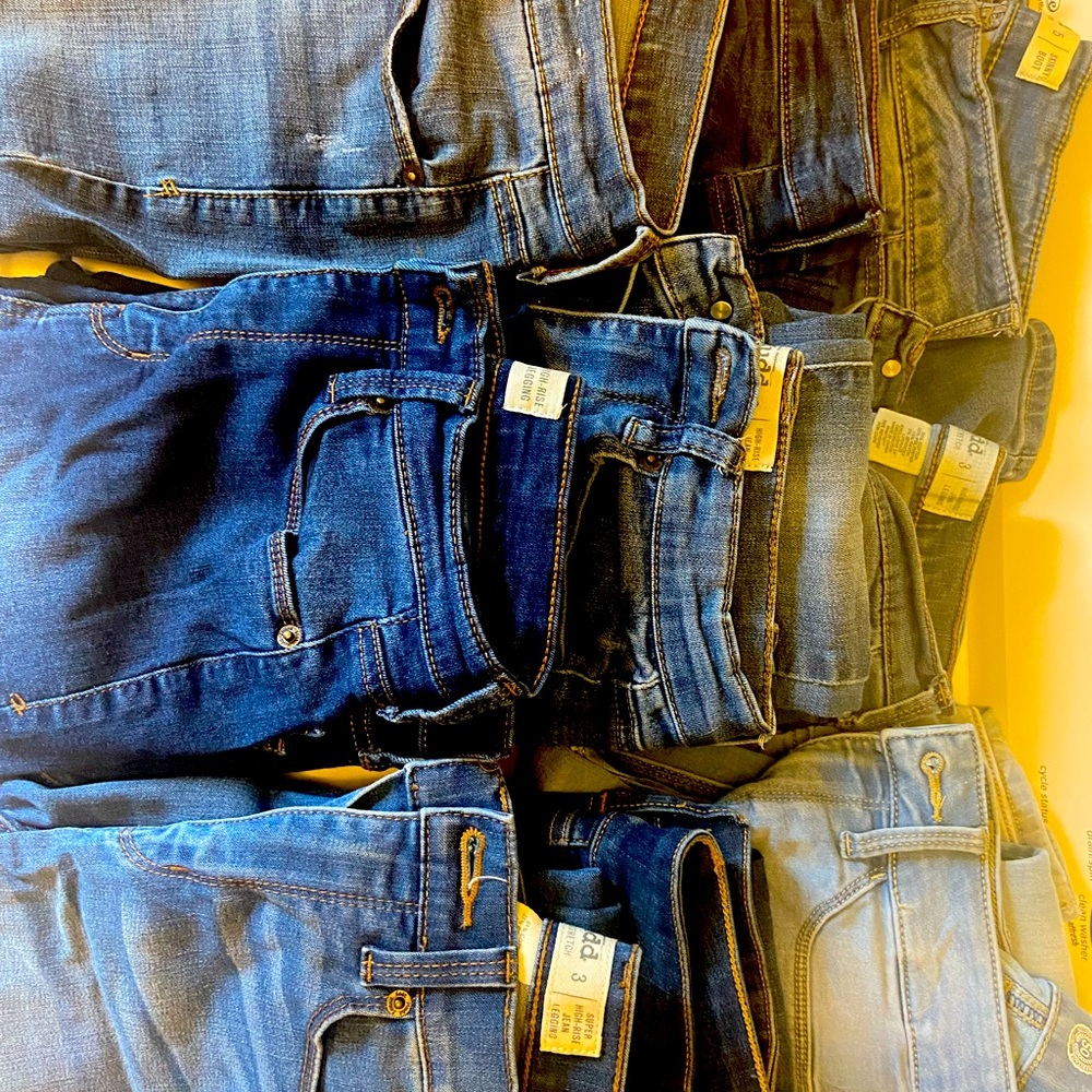 Jeans/jeggings size 0 to size 5
